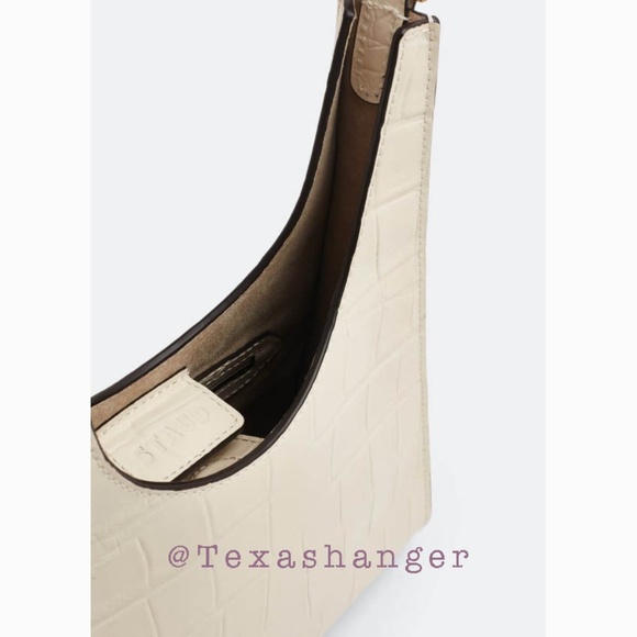 NWT STAUD Rey Shoulder Bag Cream - Picture 12 of 16
